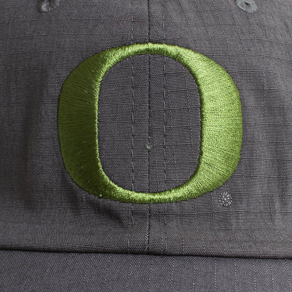 Classic Oregon O, Nike, Grey, Curved Bill, Accessories, Unisex, Canvas, Military, Side Flag, Adjustable, Hat, 578120